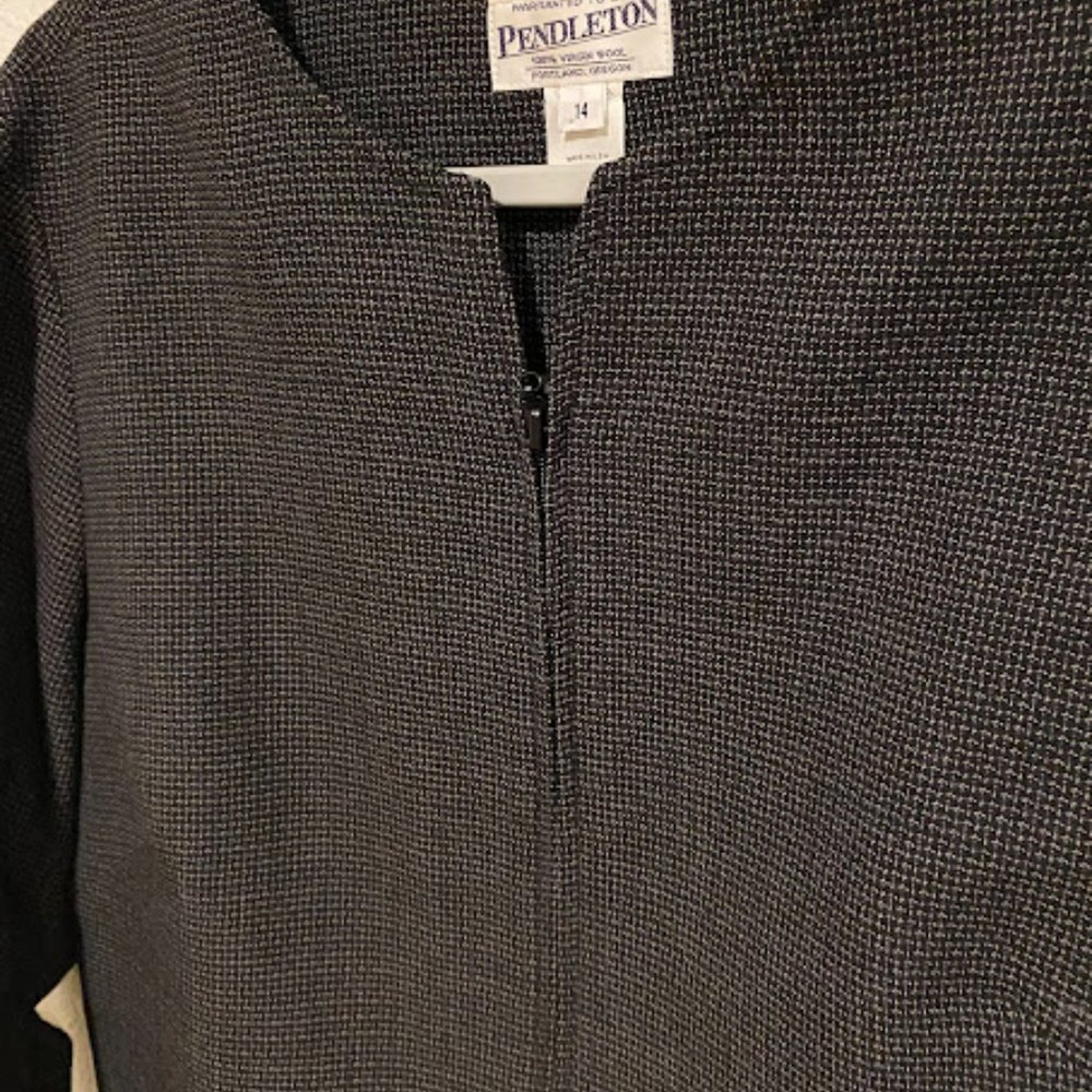 Pendleton Zip Up Blazer Jacket - Picture 3 of 4